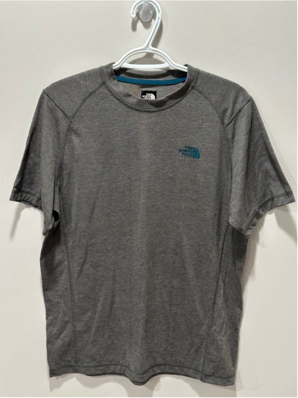 Men's The North Face FlashDry T-Shirt Medium Grey Teal
